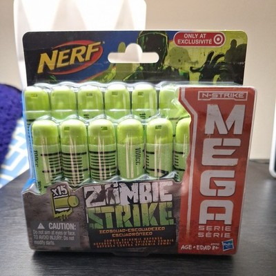 Nerf Zombie Strike Mega Darts Refill Pack 15ct Green N Strike New Exclusive