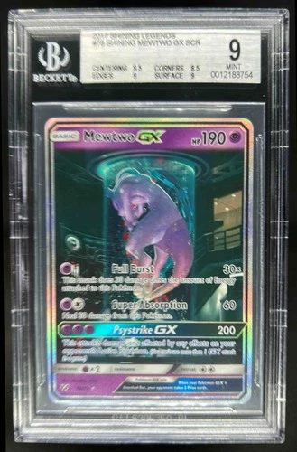 2017 Pokemon Shining Legends Mewtwo #78/73 BGS 9