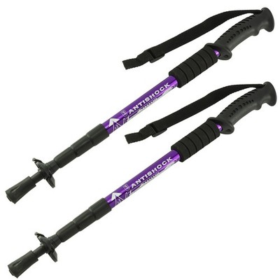2 Stk. Teleskop Nordic Walking Stöcke Wanderstöcke Antischock 50-110cm Aluminium