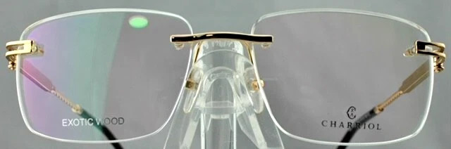 New Philippe Charriol PC75115 C03 Shiny Gold Metal Frame  display picture 1