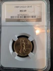 Gold 1989 Eagle $10 NGC MS 69