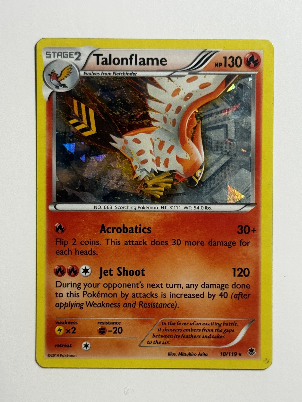 Phantom Forces Talonflame Holo 010/119 LP