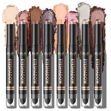 8Colors Dual-Ended Cream Eyeshadow Stick Set   Silky Smooth, Waterproof  Transf