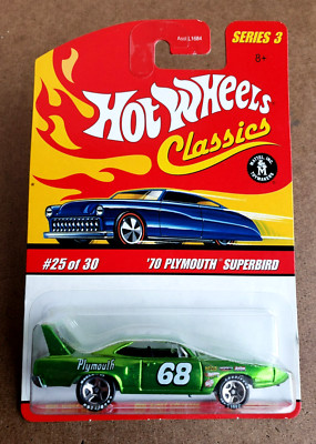 2007 Hot Wheels '70 PLYMOUTH SUPERBIRD GREEN Classics Series 3 25/30 Chrome 5-SP