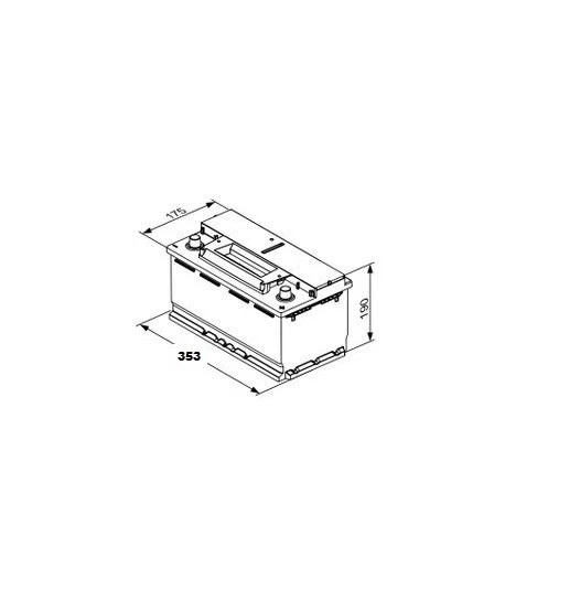 Battery 019 Heavy Duty 100AH 800cca VAN TRUCK LORRY TRACTOR MAINTENANCE FREE - Image 3 of 4