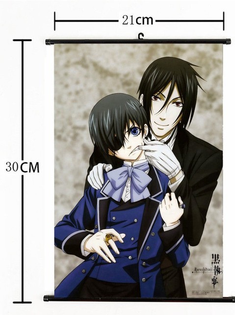 Hot Japan Anime Black Butler Sebastian Ciel Home Decor Wall