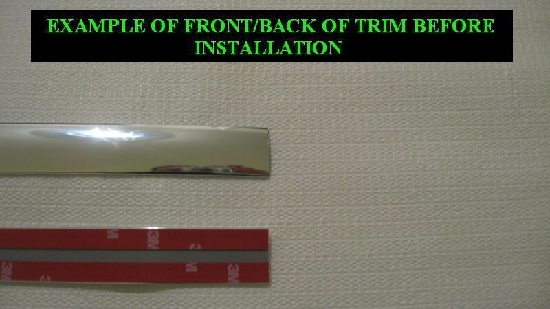Chrome Rear Tailgate Trim Molding For 2016-2019 GMC Yukon XL - Pre-Cut, Peel & Stick