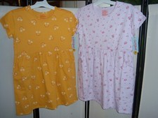 Lot of 2 Cat  Jack Girls Dresses Pockets floral  Rainbows M 8 NWTs