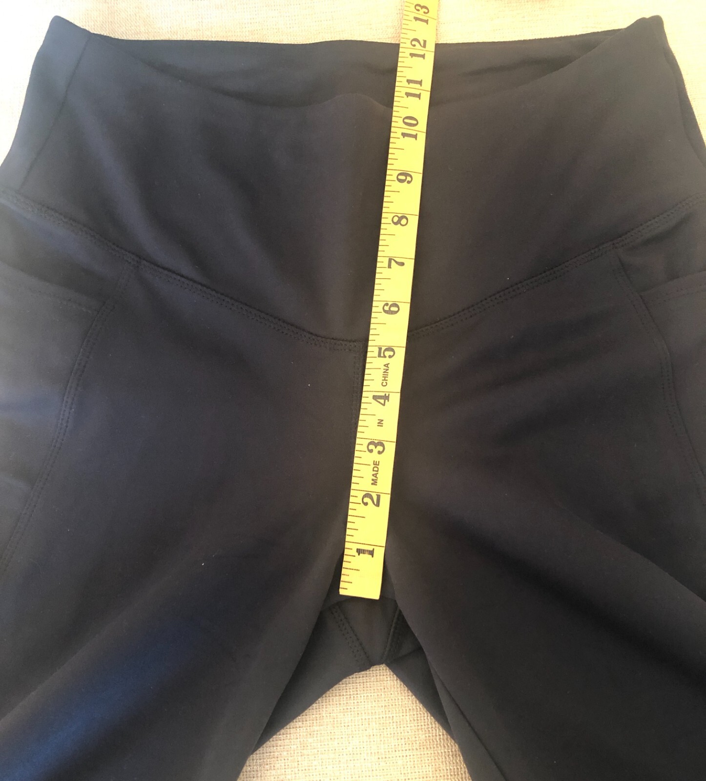 Jockey Ladies' Cropped Slit Flare Yoga Pants, Black Medium eBay