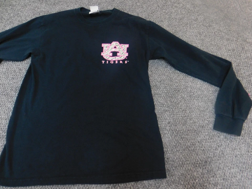 Camisa mujer Auburn Tigers pequeña negra logo manga larga Foto 3 de 4