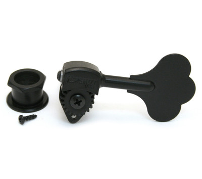 4) Hipshot USA Black Ultralite 1/2 Clover Key Bass Machine Heads