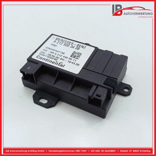 MERCEDES BENZ E-KLASSE W212 E200 CDI Steuergerät Kraftstoffpumpe A2129003408