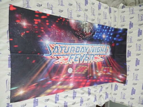 Affiche originale 51×27 serviette de plage sous licence Saturday Night Fever Travolta [T27] - Photo 1 sur 5