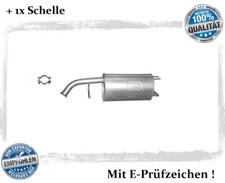 Endschalldämpfer Kia Picanto 1.0 1.1 45-48KW Auspuff Endtopf Schelle