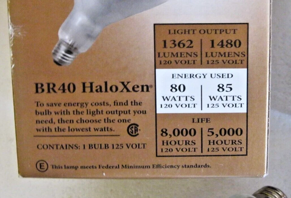 4 x 85w REFLECTOR INDOOR FLOOD LIGHT BULB DIMMABLE 85 WATT HALOG R40 HALCO BR40 - Image 3 of 4