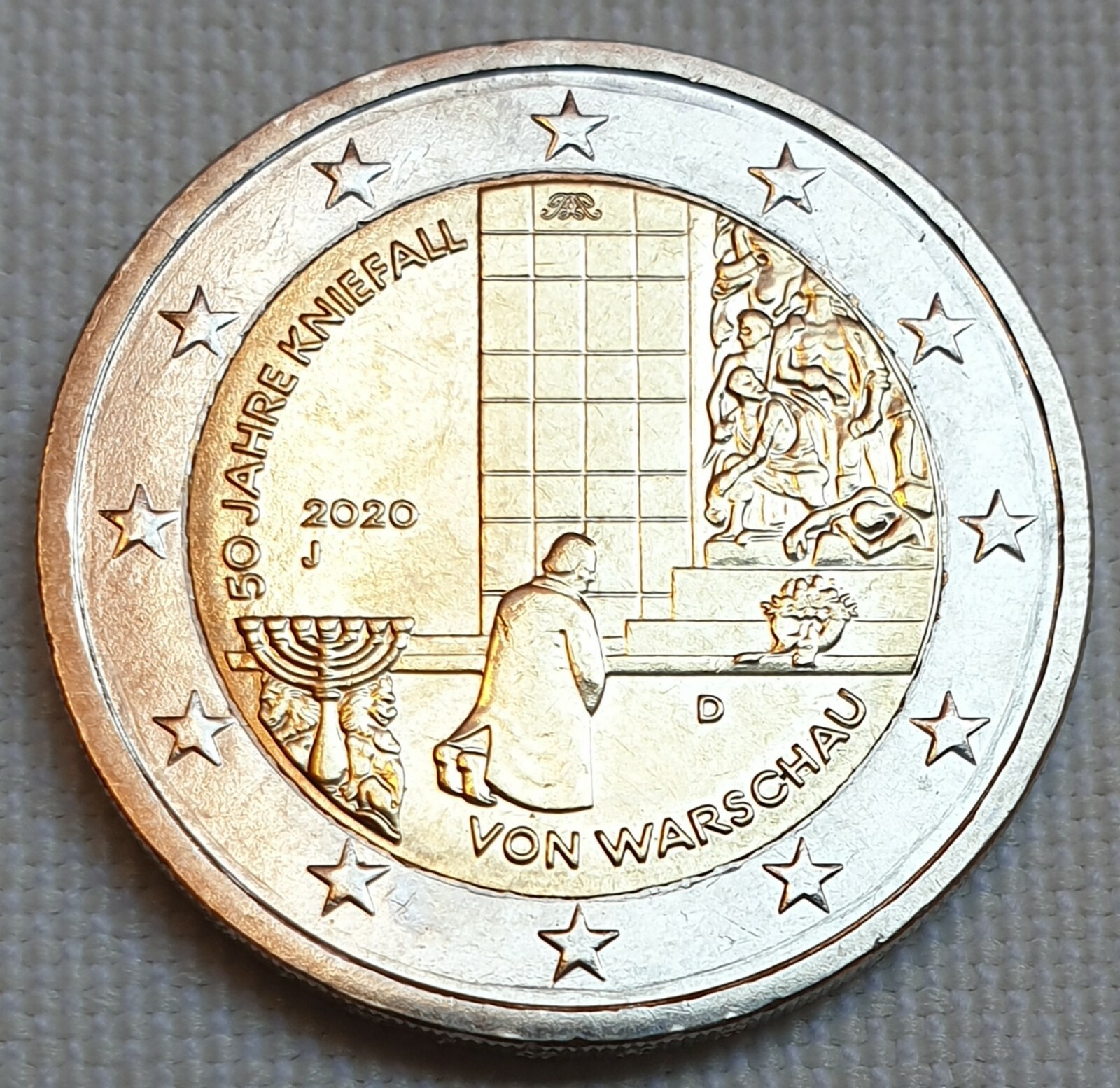 50 Jahre Kniefall Von Warschau 2 Euro Wert J 2 € Euro Münze Deutschland *J* 2020 50 Jahre Kniefall von Warschau
