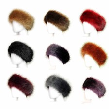 Luxurious  Faux Fur head band winter headbands ski BUY 2 GET ONE HALF