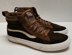 vans sk8 hi brown suede