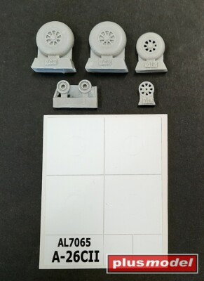 MW22 PLUSMODEL AL7065 A-26C INVADER WHEELSSMOOTH PATERN  ACCESSORIES
