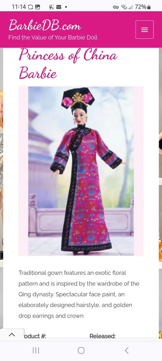 princess of china barbie products for sale | eBay