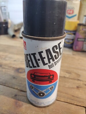 Vintage 1971 AGS BELT-EASE Belt Dressing 5.5oz Can (half Full) Kmart USA 
