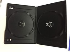 9PC DVD CD Video Game Replacement Protective Cases with Insert Sleeve 14mm Black