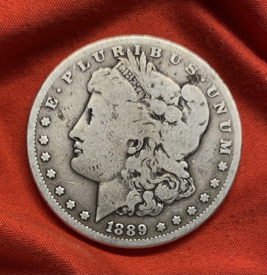 Schön zirkulierter 1889-CC Morgan Silber Dollar (Carson City) RAR!