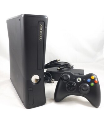 Microsoft Xbox 360 S Konsole 4 GB matt Schwarz + Orig. Controller - GEBRAUCHT