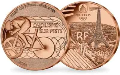 Collection de 1/4e - Sports Cyclisme sur piste - JO Paris 2024 - Millésime 2022 - Photo 1/3