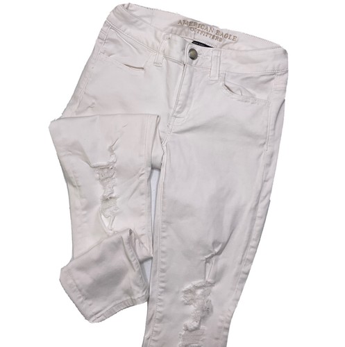 Jegging American Eagle Destroyed Super Stretch Taille Haute - Taille 4R, Occasion Excellent état