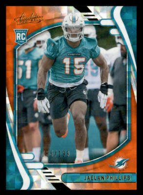 2021 Panini Absolute Orange Mosaic #154 Jaelan Phillips SN #/199