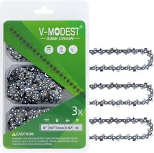 3Pack 12 Inch Chainsaw Chain 1/4"LP Pitch .043" Gauge 64 Drive Links Replacement