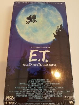 E.T. The Extra Terrestrial original issue green & black VHS cassette BRAND NEW 