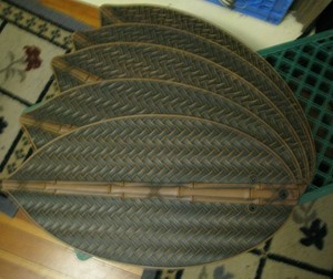 Set Of 5 Replace Vtg Ceiling Fan Blades Outdoor Plastic Used Faux