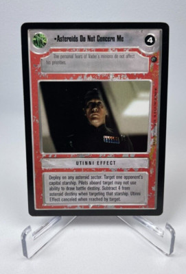 Star Wars CCG - Dagobah - Asteroids Do Not Concern Me [Limited] [BB] [LS] [Rare]