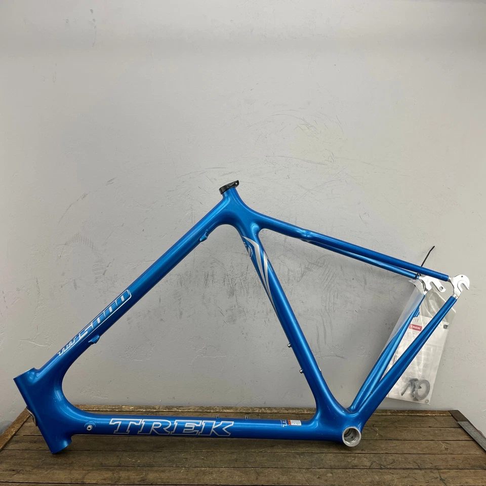 Cuadro Trek 5000 62 cm Fibra de Carbono 700c TCT 130 Carretera Carrera Azul Alta Bicicleta Grande Foto 3 de 4