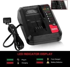 20V MAX Rapid charger for Black&Decker and Porter Cable 18 Volt Lithium Battery