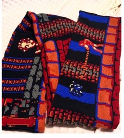 Loot Gaming Castlevania Knit Scarf Nintendo NES Double Layered Great Graphics