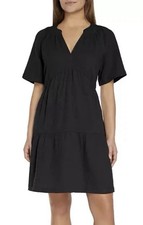 GAP Woman's Black Soft Cotton Crinkle Gauze Dress Cover Up Size: 2XL New