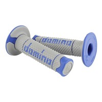 Domino Offroad-Motorradgriff A260 Grau-Blau, Geschlossen, 120 Mm (Paar)