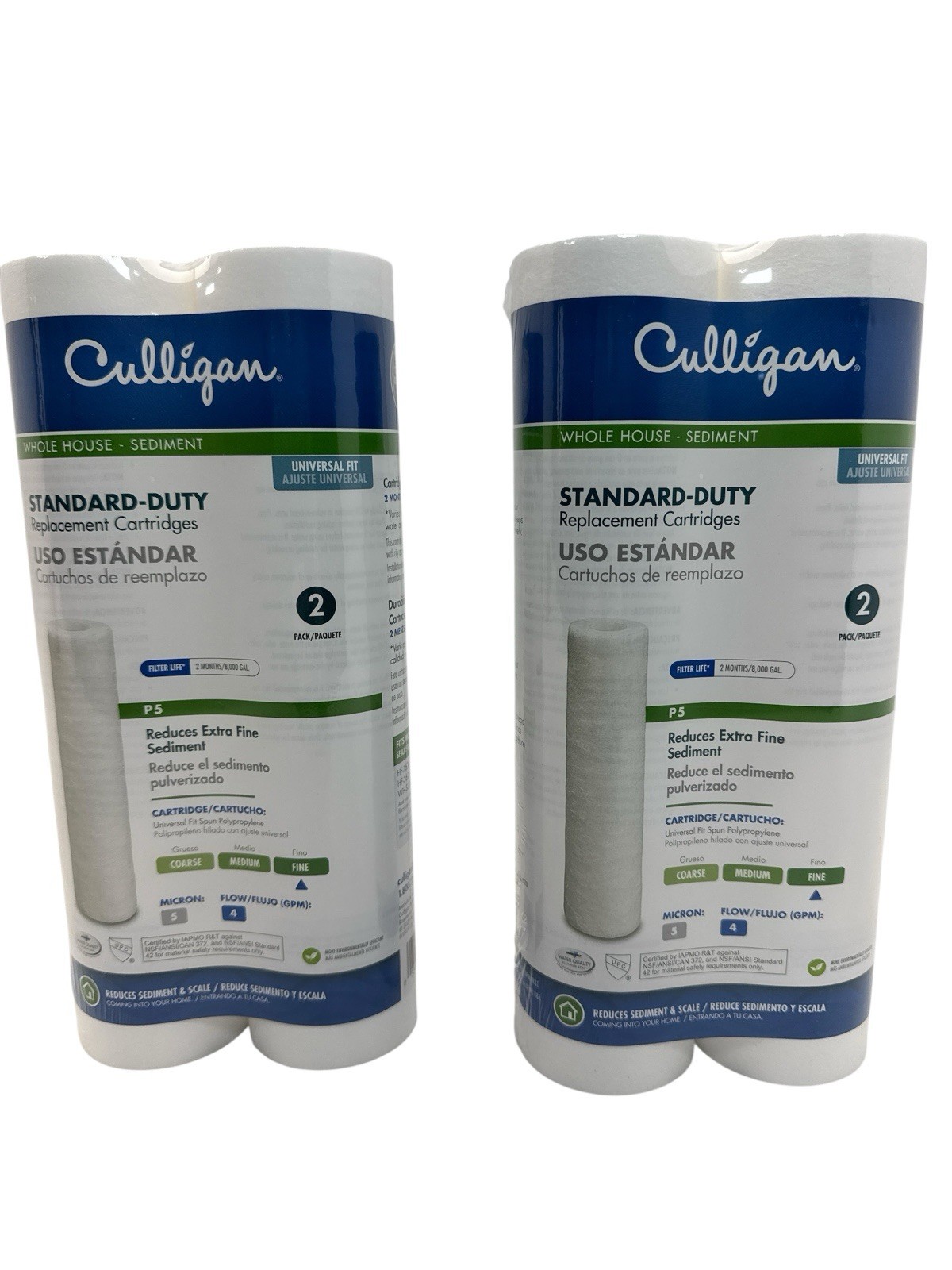 Culligan P5 Standard Duty Sediment Water Filter Cartridge Lot of 4 New