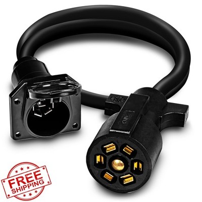 ONLINE LED STORE 3ft 7-Way Trailer Plug