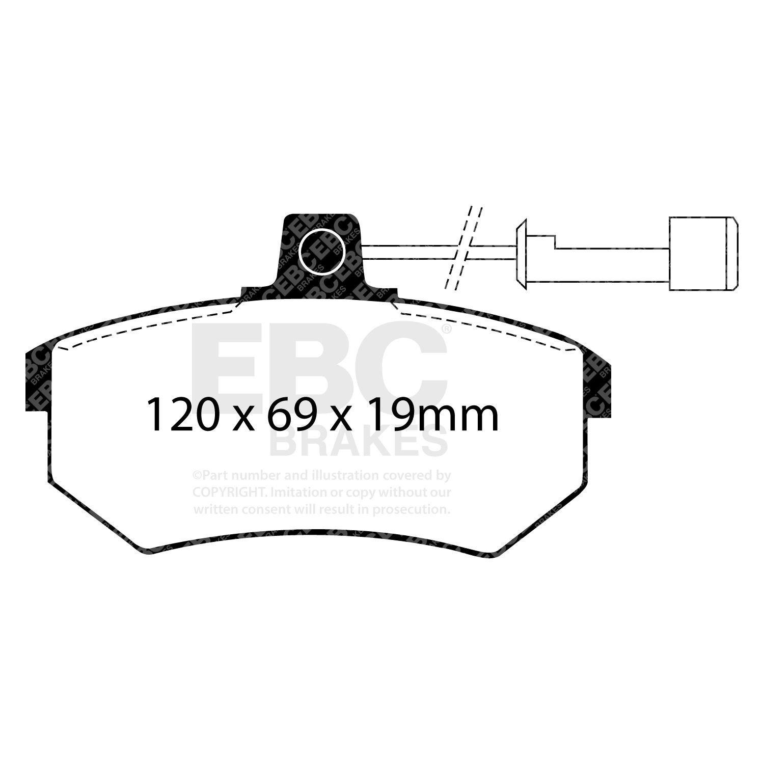 EBC DP2486 BRAKE PAD SET DISC BRAKE Front