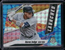 2021 Panini Mosaic #L2 Aaron Judge Launched Reactive Blue #/99