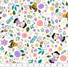 LINED WINDOW VALANCE CURTAIN 42 X 15 SPRING TIME PEANUTS SNOOPY GARDEN