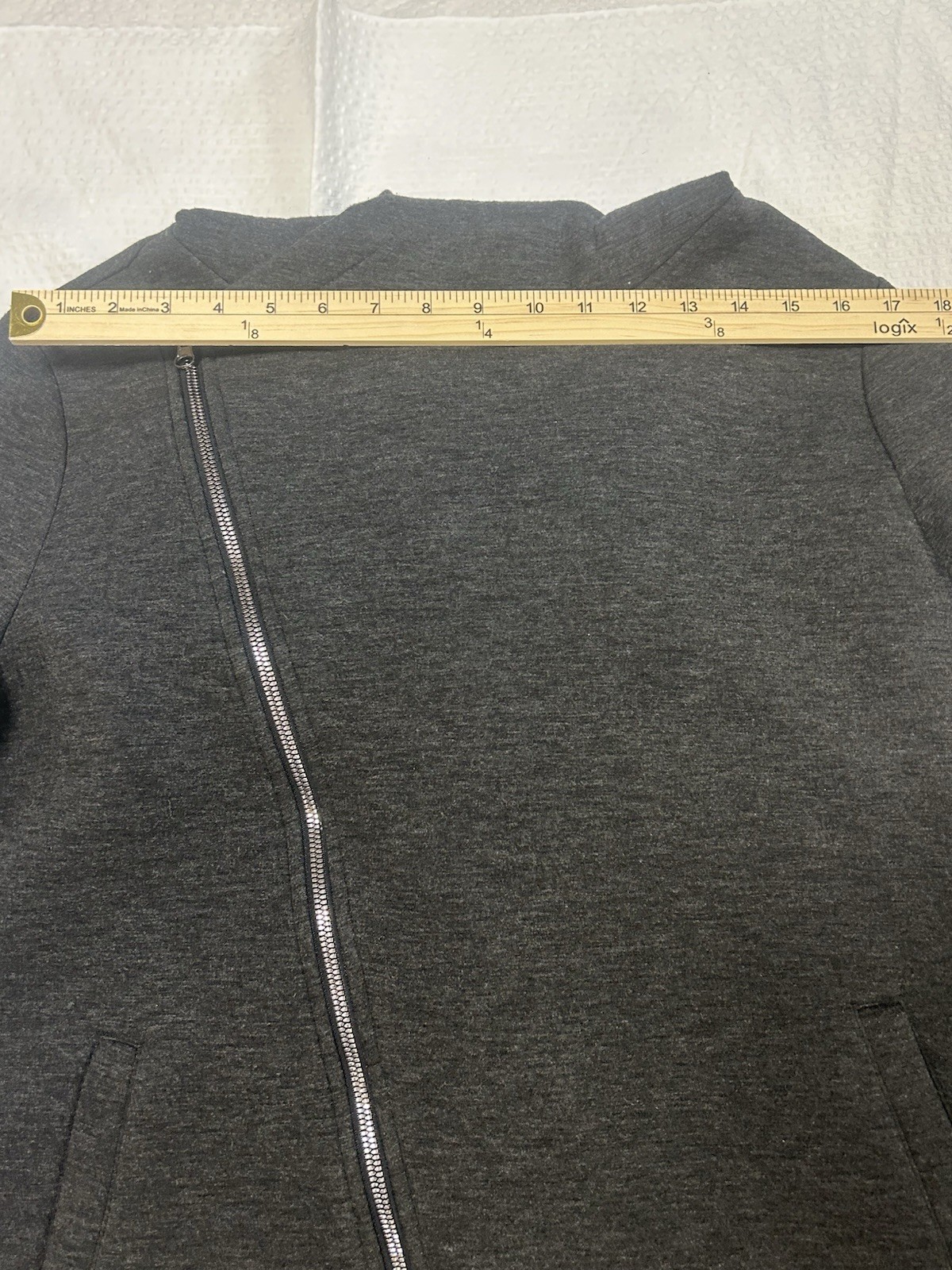 Betsy Johnson Performance Dark Gray Asymmetrical … - image 8