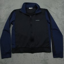 Valentino Jacket Mens Large Black Full Zip Made In Italy Track Slim Fit