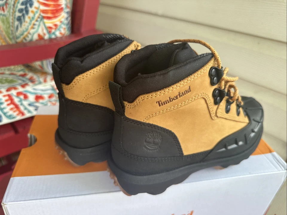 Timberland 3.5Y Converge Midlace Impermeable Trigo Nubuck Cuero #1A63F5 Foto 4 de 4