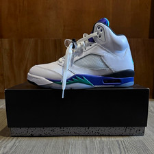 Imagen de 2025 retro Nike Air Jordan 5 Men's US 9.5 White Purple Teal Black(grape)