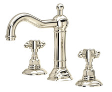 Rohl Acqui A1409XMPN-2 Widespread Bathroom Sink Faucet Drain Polished Nickel NEW